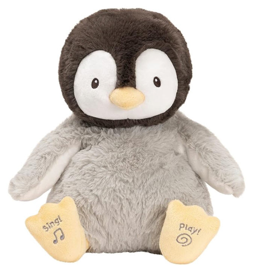 GUND Baby Animated Kissy The Penguin Plush, Singing Stuffed Animal Baby Toy