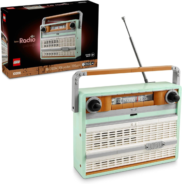 LEGO Icons Retro Radio Building Set for Adults